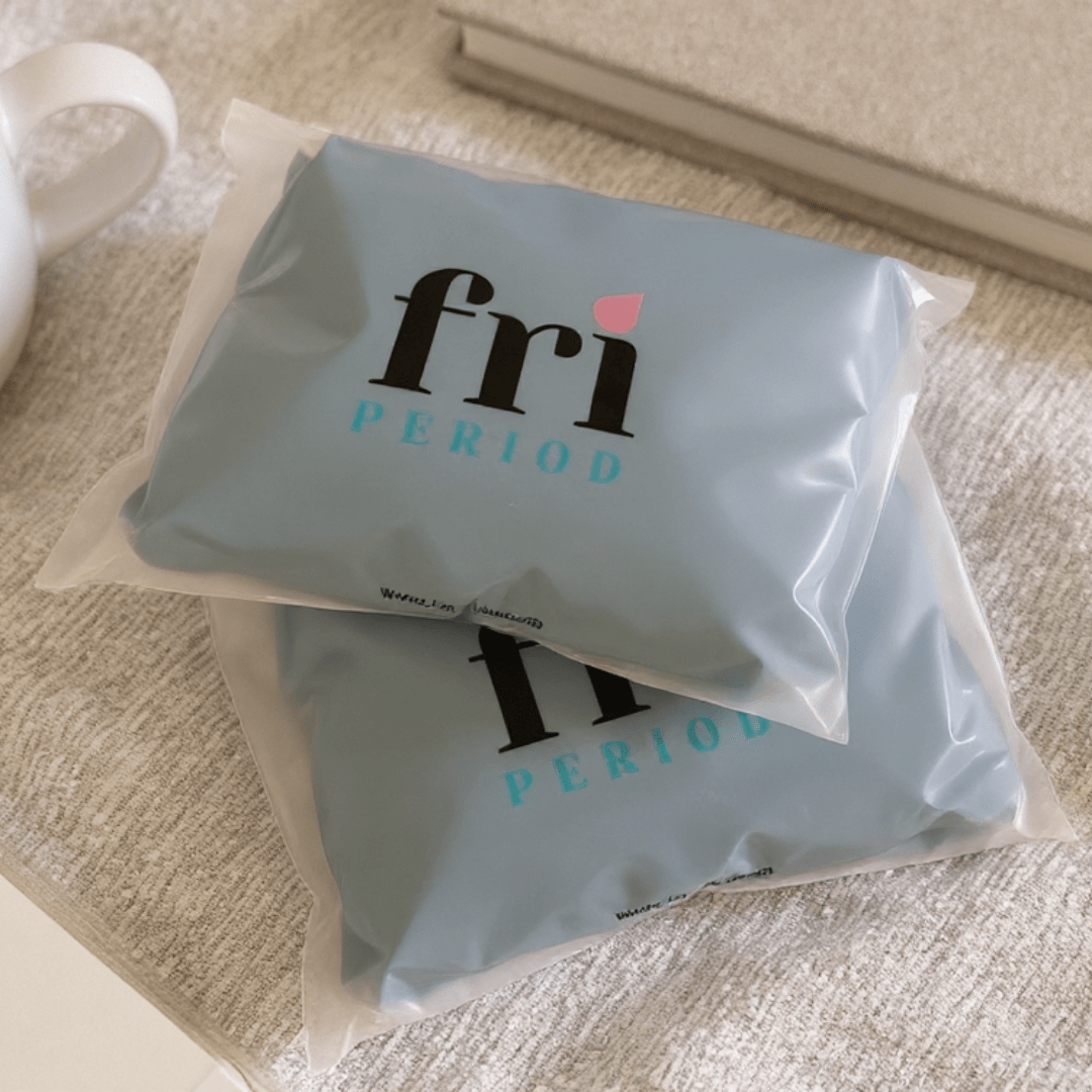 Fri Period  - Period underwear in it's compostable and biodegradable packaging