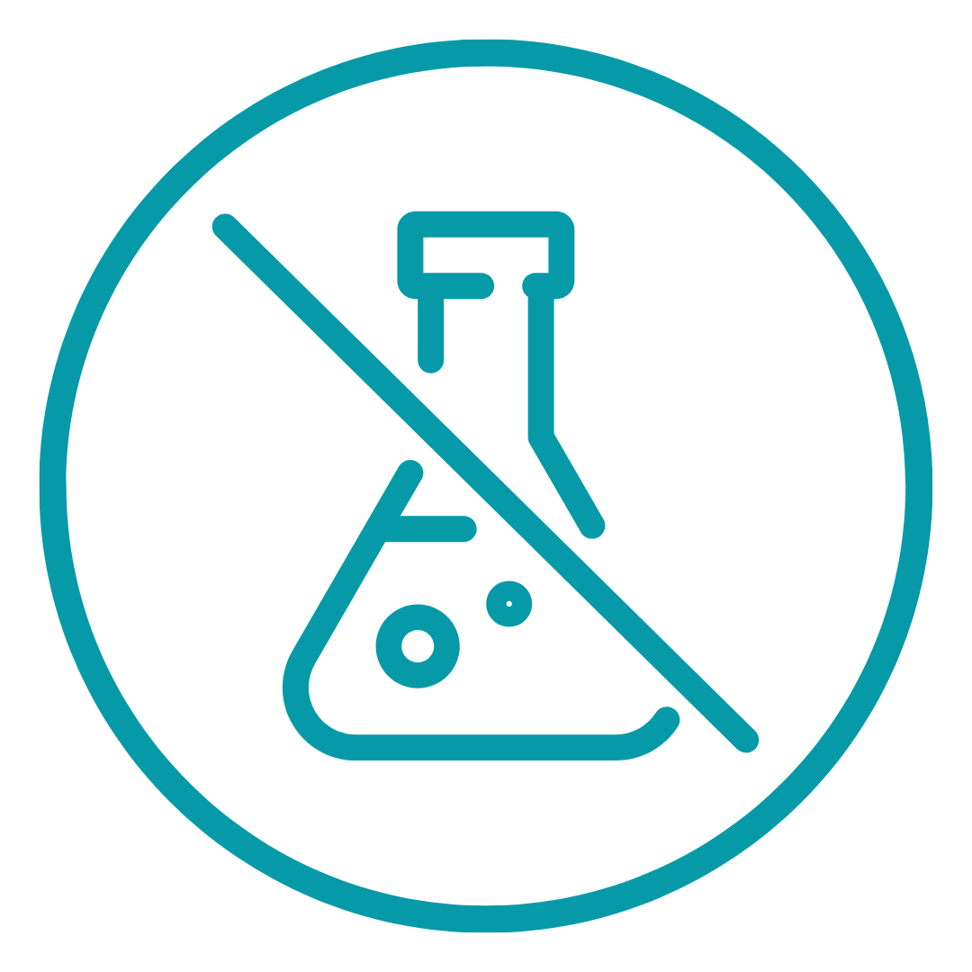 Icon showing Fri Period underwear is made without using PFAS