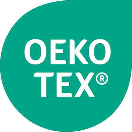 OEKO-TEX logo on a green background