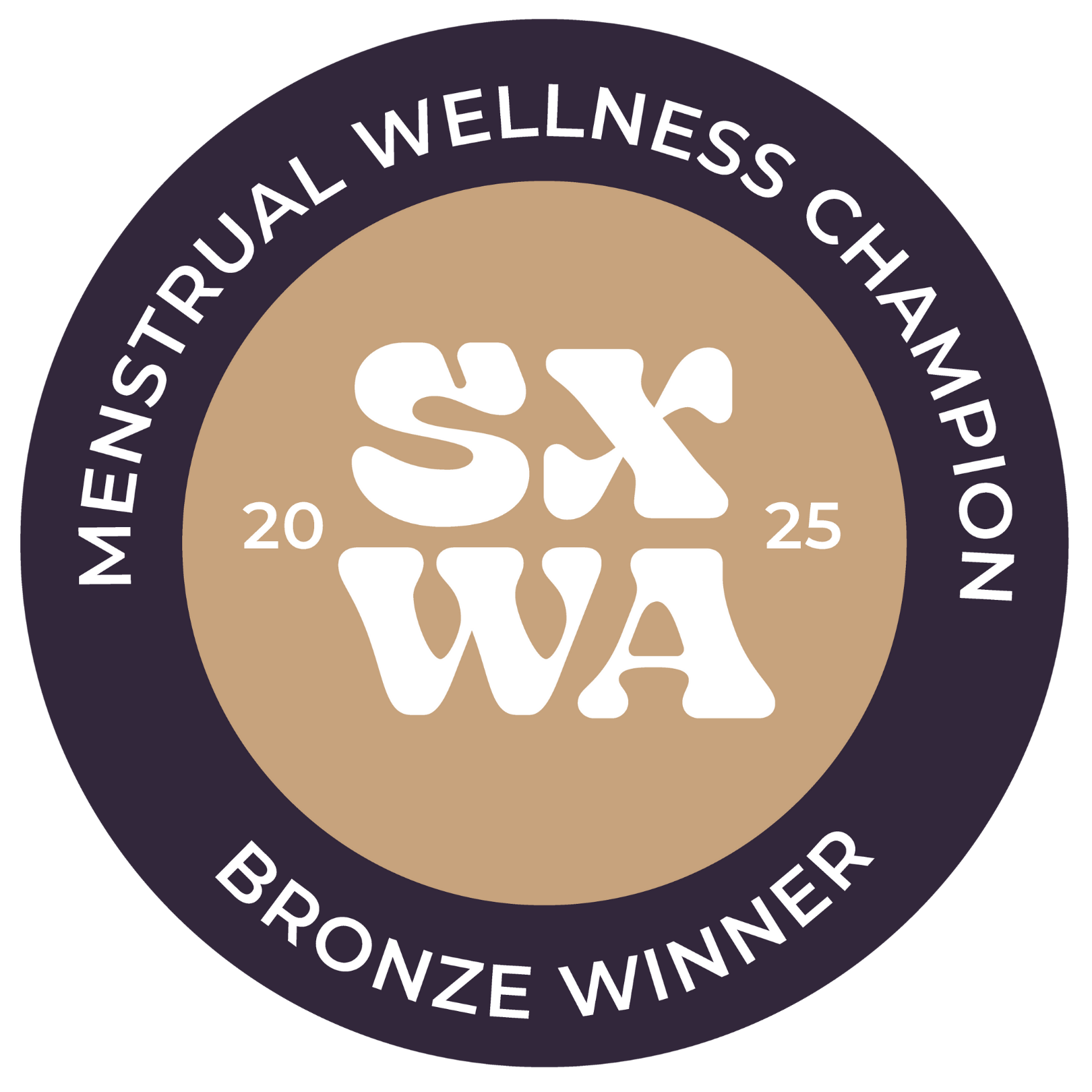 Logo for Menstrual Wellness Champion Bronze Winner at Sexual Wellness Awards 2025