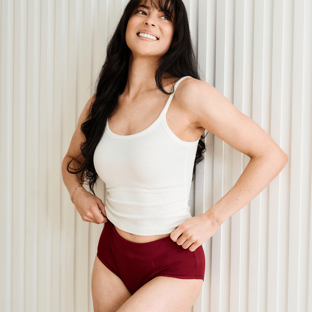 Classic Period Brief in Pomegranate - Fri Period